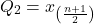 \[Q_2=x_{\left(\frac{n+1}{2}\right)}\]